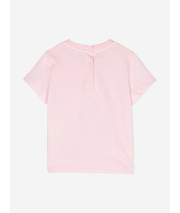 Fendi Baby Girls FF Logo T-Shirt in Pink soldes