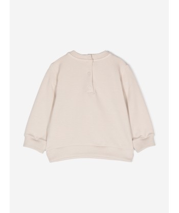 Fendi Baby Logo Sweatshirt in Beige en ligne