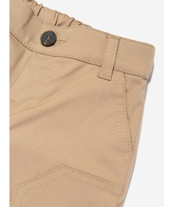 Fendi Baby Boys Gabardine Trousers in Beige Livraison rapide