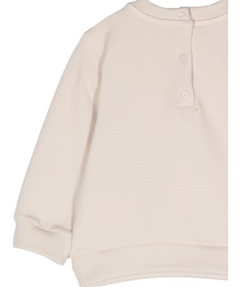 Fendi Baby Logo Sweatshirt in Beige en ligne