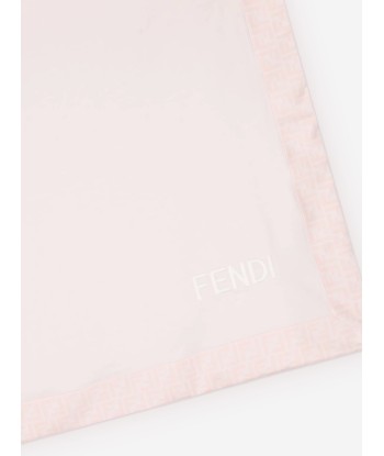 Fendi Baby Girls Logo Blanket in Pink Paris Déstockage Promo