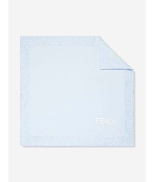 Fendi Baby Boys Logo Blanket in Blue Economisez 