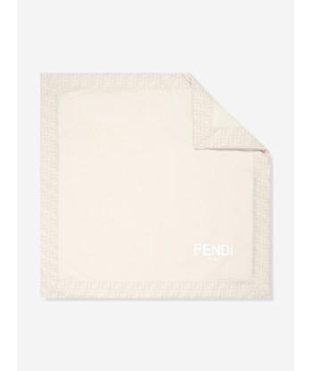 Fendi Baby Logo Blanket in Beige des créatures d'habitude