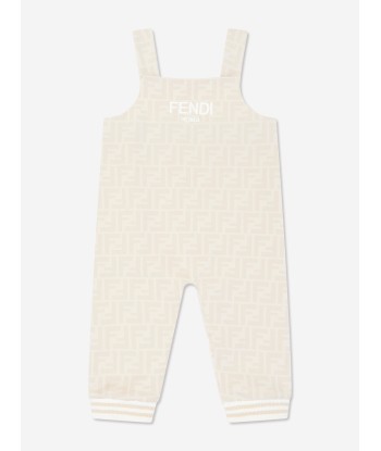 Fendi Baby Dungarees Set in Beige les ctes