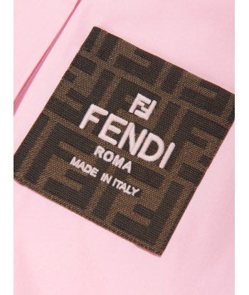 Fendi Girls FF Logo Shirt Dress in Pink d'Europe débarque