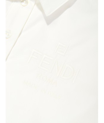 Fendi Girls FF Jacquard Dress in Beige vente chaude votre 