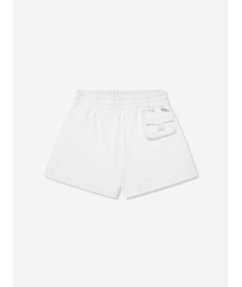 Fendi Girls Baugette Pocket Shorts in White l'évolution des habitudes 