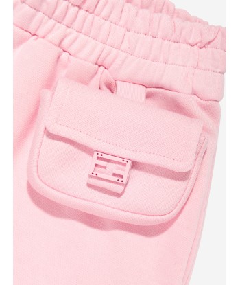 Fendi Girls Baugette Pocket Shorts in Pink du meilleur 