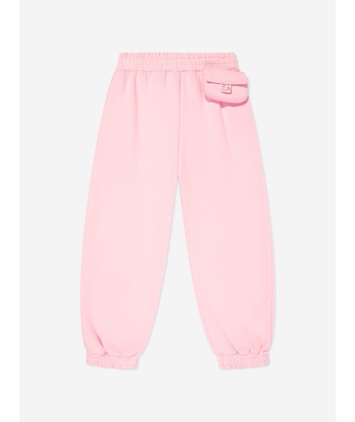 Fendi Girls Logo Joggers in Pink pas chere