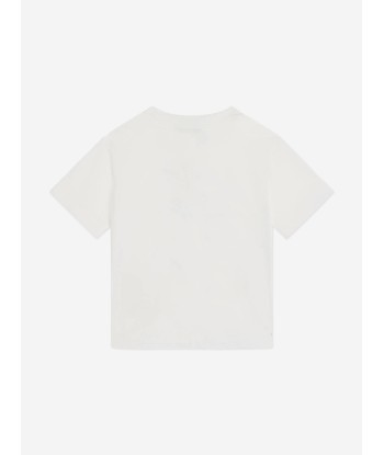 Fendi Girls Logo T-Shirt in White Jusqu'à 80% De Réduction