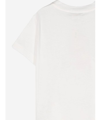 Fendi Girls Skateboarder T-Shirt in White d'Europe débarque