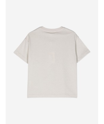 Fendi Boys Basketball T-Shirt in Ivory Amélioration de cerveau avec