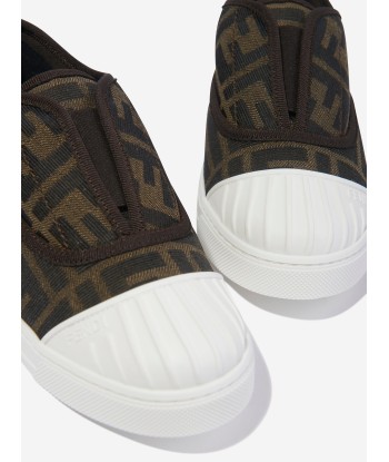 Fendi Kids FF Logo Trainers in Brown 2 - 3 jours ouvrés.