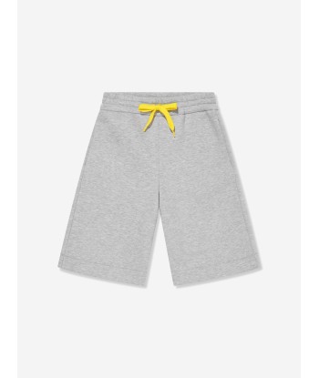 Fendi Boys Logo Bermuda Shorts in Grey Amélioration de cerveau avec