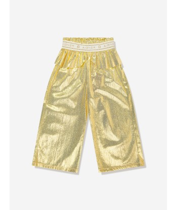 Aigner Girls Metallic Trousers in Gold basket pas cher