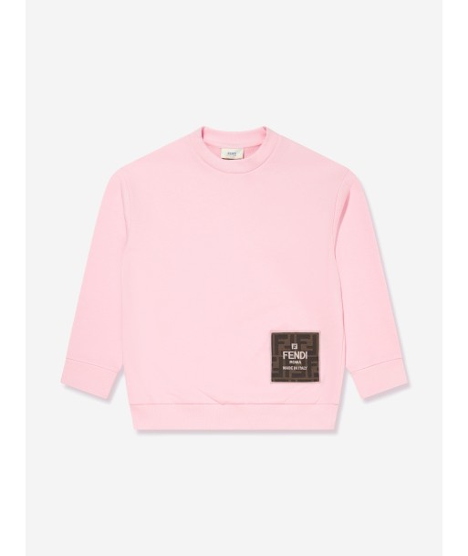 Fendi Kids Logo Sweatshirt in Pink Par le système avancé 