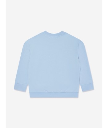 Fendi Kids Logo Sweatshirt in Blue de France