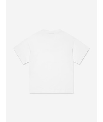 Fendi Kids Logo T-Shirt in White outlet