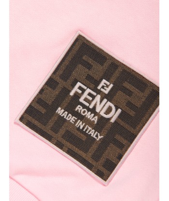 Fendi Kids Logo Sweatshirt in Pink Par le système avancé 