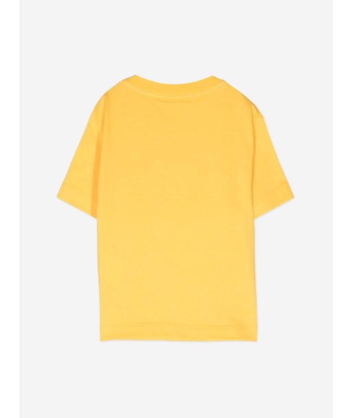 Fendi Kids Logo T-Shirt in Yellow de France