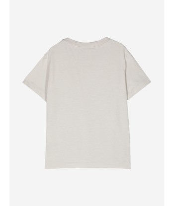 Fendi Kids Logo T-Shirt in Ivory 50% de réduction en Octobre 2024