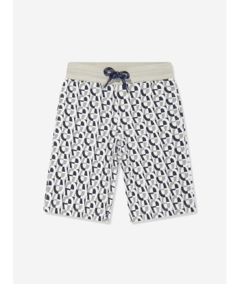 Aigner Boys Logo Bermuda Shorts in Grey acheter