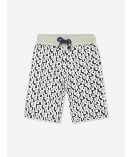 Aigner Boys Logo Bermuda Shorts in Grey acheter