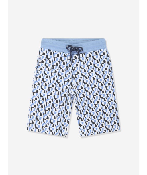 Aigner Boys Logo Bermuda Shorts in Blue livraison et retour toujours gratuits