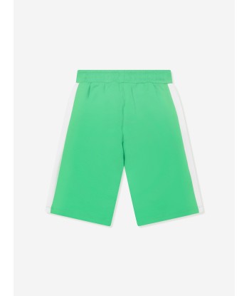 Aigner Boys Logo Bermuda Shorts in Green Livraison rapide