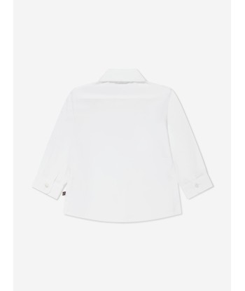 Aigner Baby Boys Logo Print Shirt in White outlet