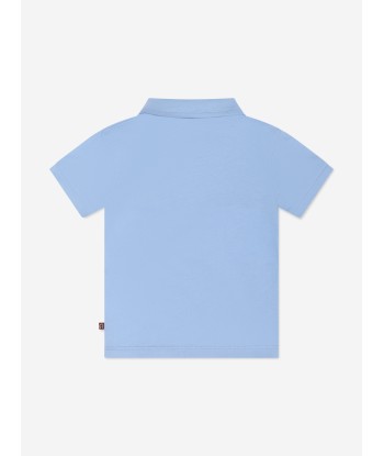 Aigner Baby Boys Logo Polo Shirt in Blue Pour