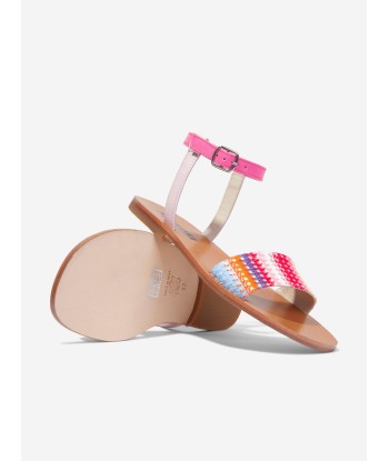 Missoni Girls Striped Sandals in Multicolour Véritable concentré