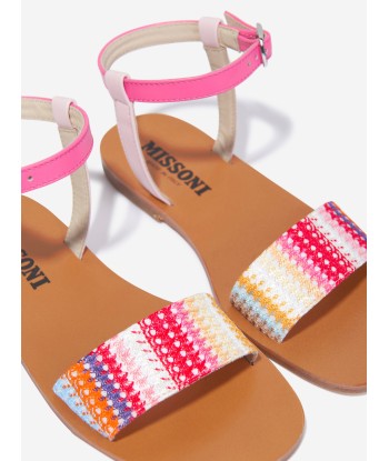 Missoni Girls Striped Sandals in Multicolour Véritable concentré