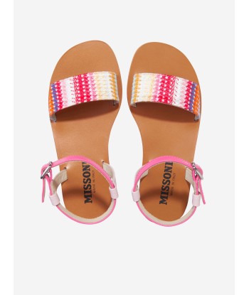 Missoni Girls Striped Sandals in Multicolour Véritable concentré