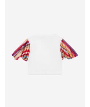 Missoni Girls Logo T-Shirt in White 2024