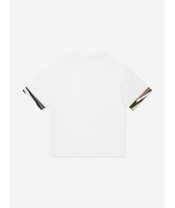 Missoni Boys Logo T-Shirt in White pas cheres