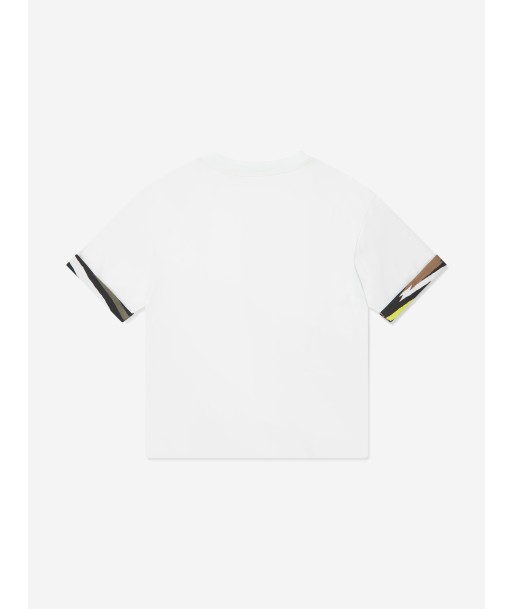 Missoni Boys Logo T-Shirt in White pas cheres