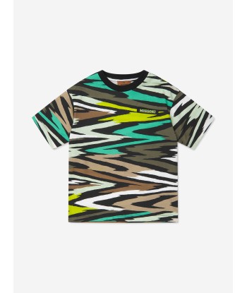 Missoni Boys Logo T-Shirt in Multicolour pas cher 