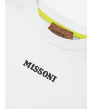 Missoni Boys Logo T-Shirt in White pas cheres