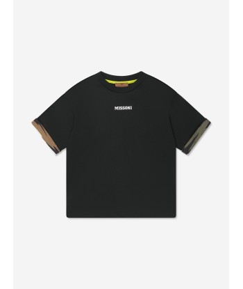 Missoni Boys Logo T-Shirt in Black Pour