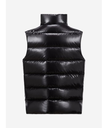 Moncler Enfant Boys Down Padded Tib Gilet in Black chez Cornerstreet bien 