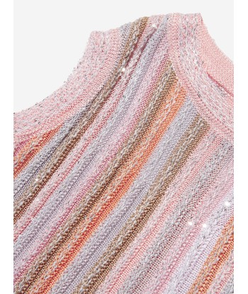 Missoni Girls Sleeveless Knit Top in Multicolour la colonne vertébrale