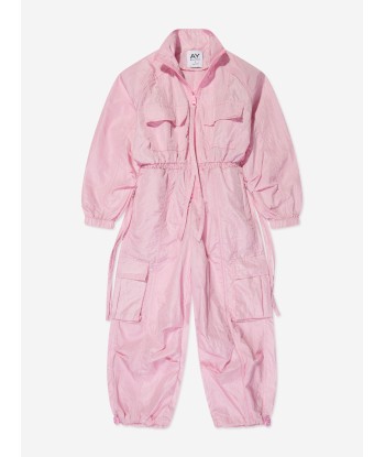 AY by AYLA Girls Nylon Jumpsuit in Pink s'inspire de l'anatomie humaine