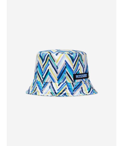 Missoni Kids Zigzag Bucket Hat in Blue Amélioration de cerveau avec