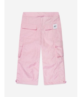 AY by AYLA Girls Nylon Cargo Trousers in Pink votre