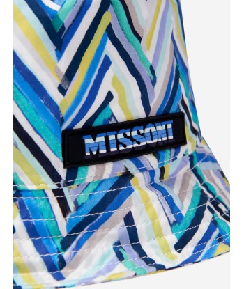 Missoni Kids Zigzag Bucket Hat in Blue Amélioration de cerveau avec