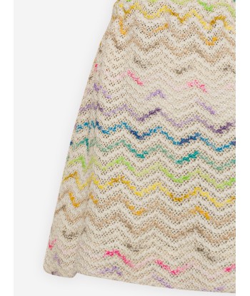 Missoni Girls Zigzag Knit Dress in Beige prix pour 