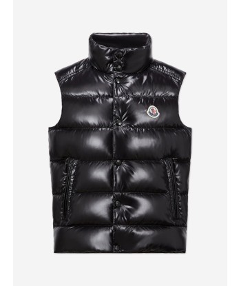 Moncler Enfant Boys Down Padded Tib Gilet in Black chez Cornerstreet bien 