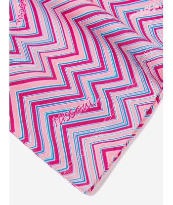 Missoni Girls Zigzag Jersey Dress in Pink en linge