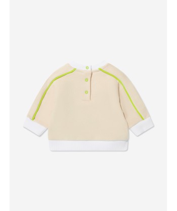 Missoni Baby Boys Logo Sweatshirt in Beige Faites des économies